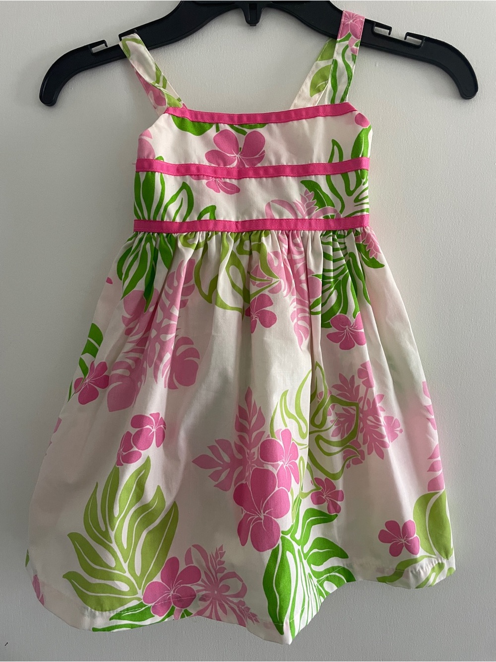 Toddler RJC Girls Hawaiian Dress 3T Pink Tropical Floral